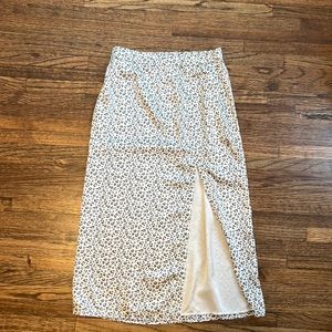 Abercrombie and Fitch Satin Midi Skirt